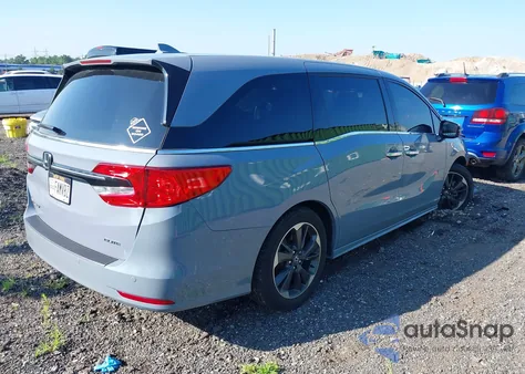 2023 Honda Odyssey Elite из США, поврежденный, VIN 5FNRL6H94PB051923